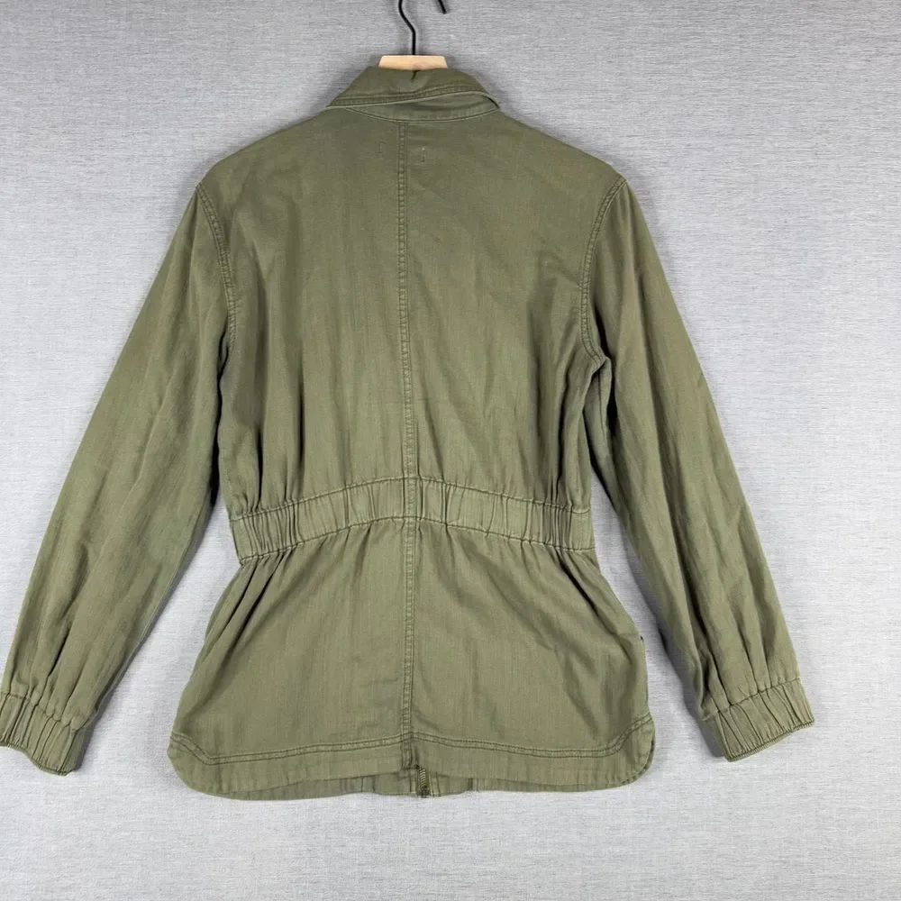 Knox Rose Womens Utility Jacket‎ Size Small Green Cargo Military Outerwear